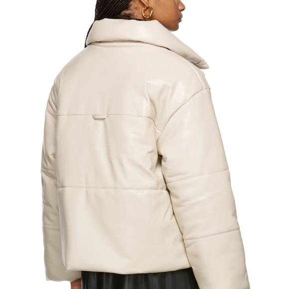 NANUSHKA VEGAN LEATHER PUFFER JACKET XS - Picture 3 of 8